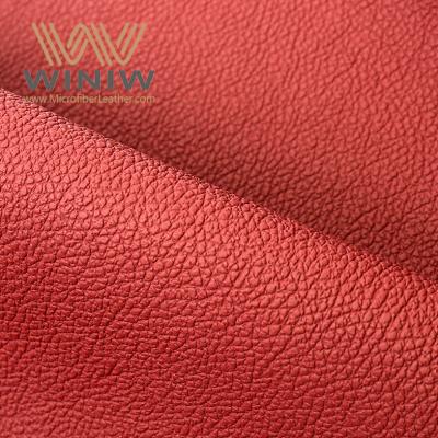Китай Ведущим Поставщиком Red Lychee Skin Leather Nappa Upholstery Fabric