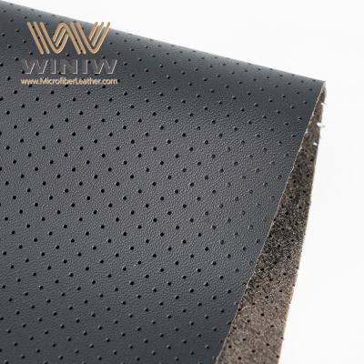 Китай Ведущим Поставщиком 1.6mm Perforated Microfiber Leather Synthetic Car Fabric