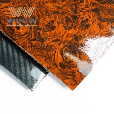 PU Material Microfiber Synthetic Car Interiors Leather